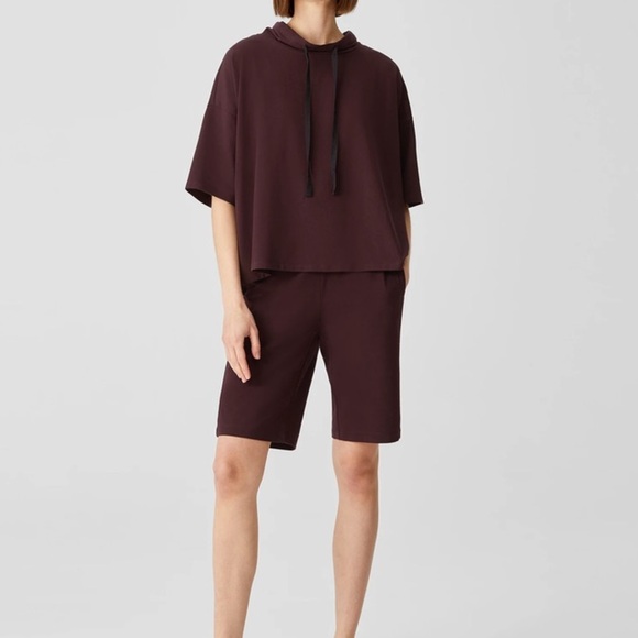 Traceable Organic Cotton Jersey Funnel Neck Box-Top Boxy Fit, Short Length SZ L - Picture 2 of 12